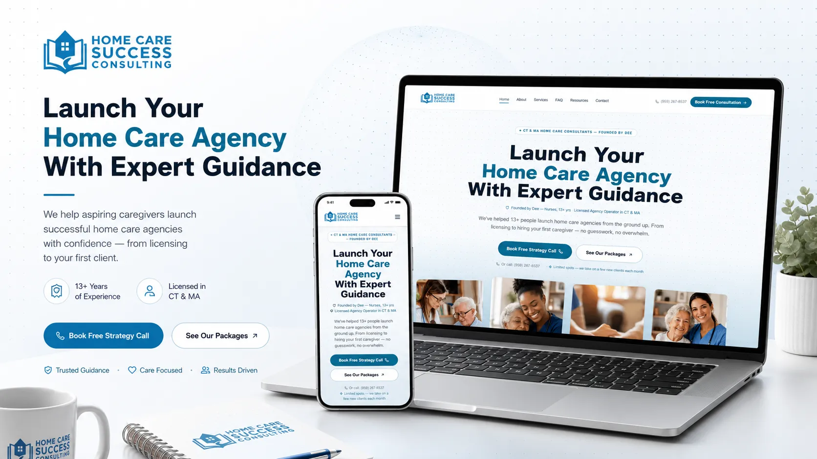 Home Care Success Consulting Website Design image